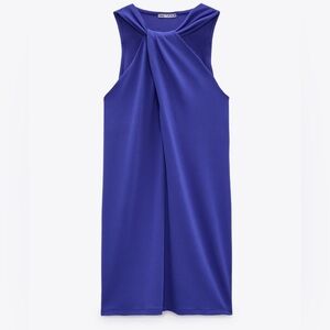 NWT Zara Knotted Halter Dress / Size Large